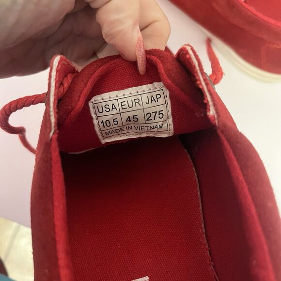 Timberland Red Suede Shoes Men's Size 10.5 - Picture 6 of 6